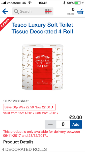 Christmas Loo Paper (it's A Thing !)