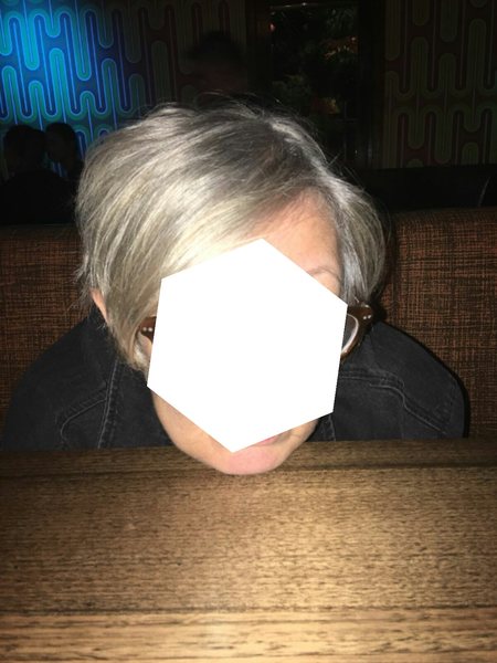 Head shave to go grey