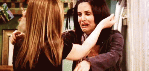 To be in tears?