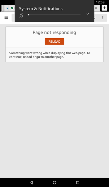 Page going down