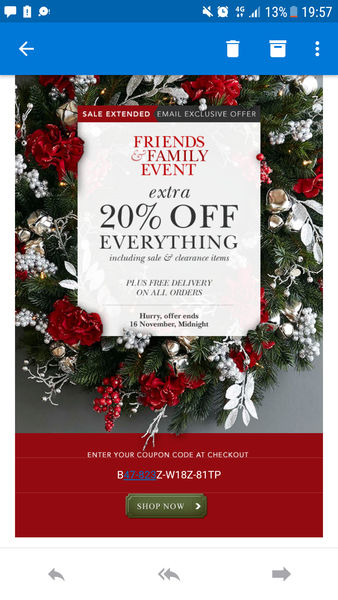 To buy a £300 Christmas tree?