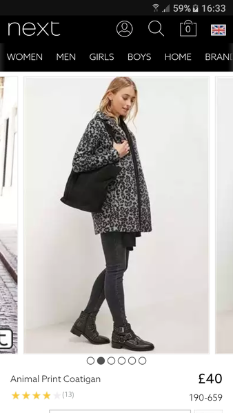 Leopard print coat mid 40's - a bit Bet Lynch?