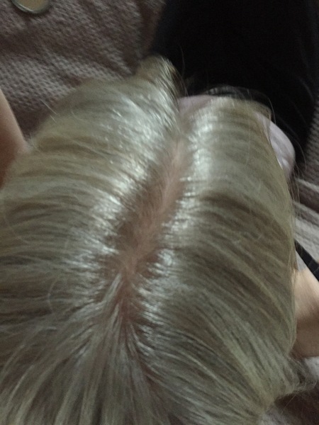 Head shave to go grey