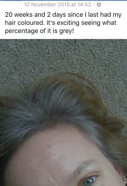 Head shave to go grey