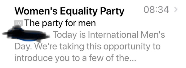 "Womens" Equality Party