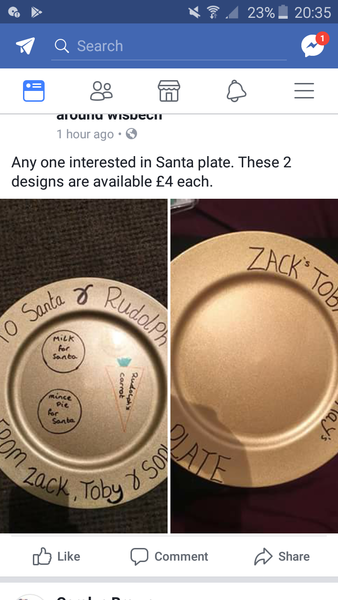 Facebook Christmas tat