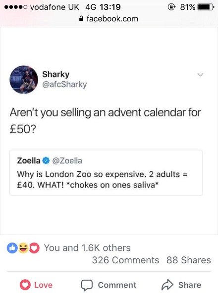 to ask if any of you are watching the Zoella Advent Calendar hoo ha?