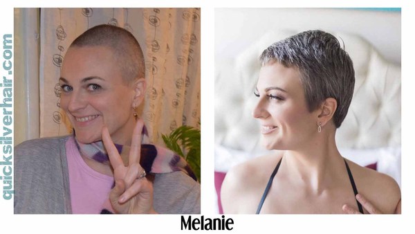 Head shave to go grey