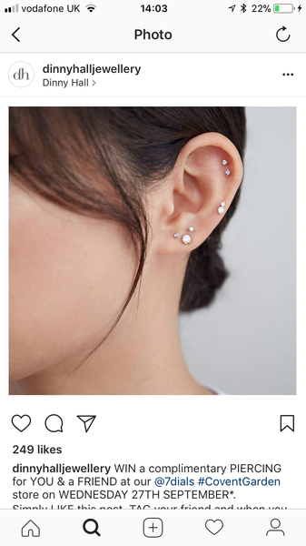 Additional ear piercing - what? Where?