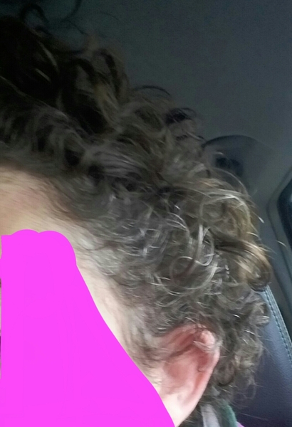 Head shave to go grey