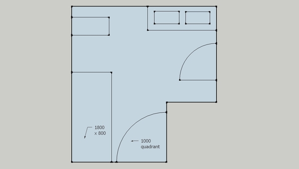 please please help with bathroom layout - with pic!