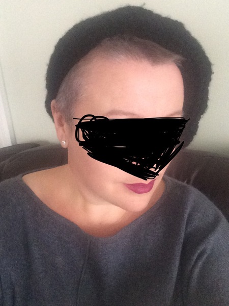 Head shave to go grey