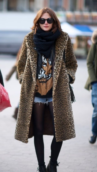Leopard print coat mid 40's - a bit Bet Lynch?