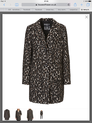 Leopard print coat mid 40's - a bit Bet Lynch?