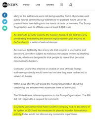 The zephyrs of change. Trump continued