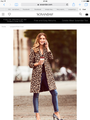 Leopard print coat mid 40's - a bit Bet Lynch?