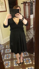 HELP how to dress up this black dress i look like am going to a funeral.