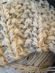 What wool and size needles for chunky knit scarf? Help please!