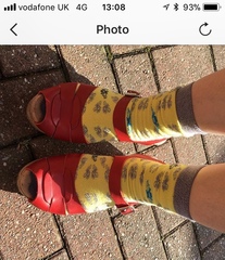 Do you wear socks with heels? Come this way