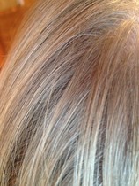 Head shave to go grey