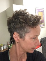 Head shave to go grey