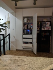 Integrated kitchen - hidden microwave
