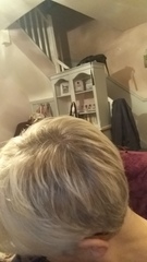 Head shave to go grey