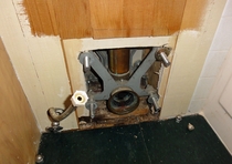 Wall hung toilet just fallen off wall!!!!!!