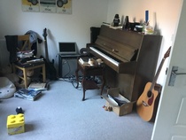 To put the piano in a 8 by 7 room?