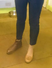 Do these boots look odd.