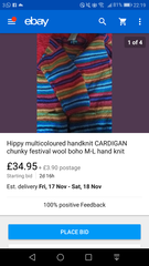 Mission Impossible: a Man's Chunky Rainbow cardigan!