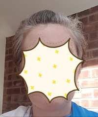 Head shave to go grey