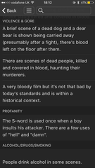 to be slightly horrified a 15 film was shown to 11 year olds?