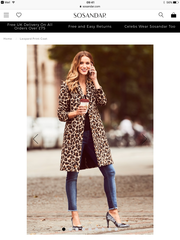 Leopard print coat mid 40's - a bit Bet Lynch?
