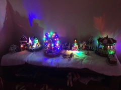 Who has a christmas village scene?