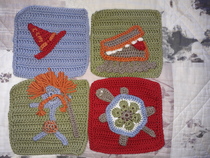 Woolly Hugs. Photos of the finished Blanket for CatThiefKeith's family and a message from her DH now on this original thread. TITLE EDITED BY MNHQ