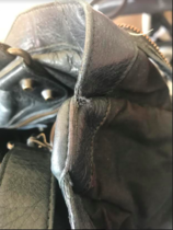 Lining and Leather on Bag turns red