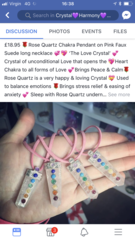 Crystal harmony WTAF?! (Facebook selling shite)