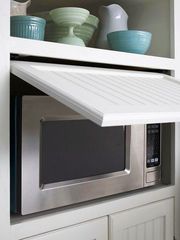 Integrated kitchen - hidden microwave