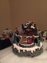 Who has a christmas village scene?