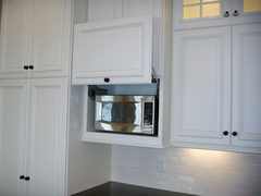 Integrated kitchen - hidden microwave