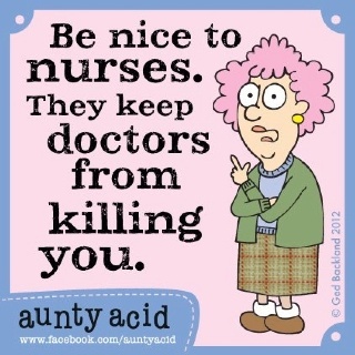 To be pissed off at being 'just' a nurse?