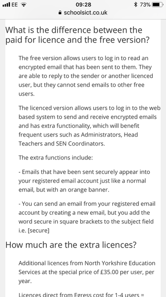 Does your school use encrypted email?