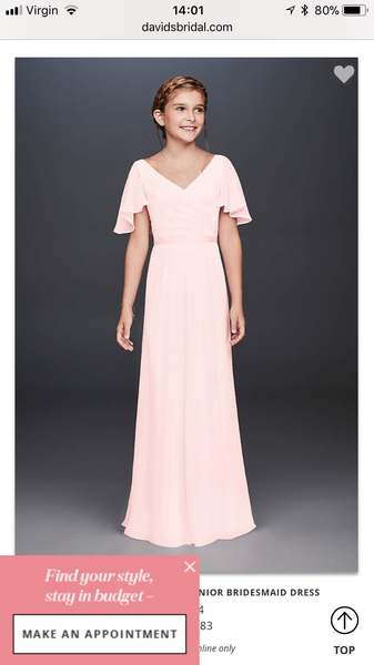 Help! Junior bridesmaids dresses