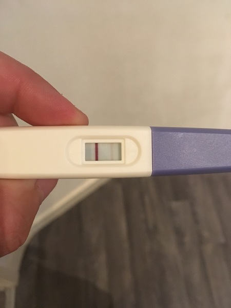 Very faint positive test