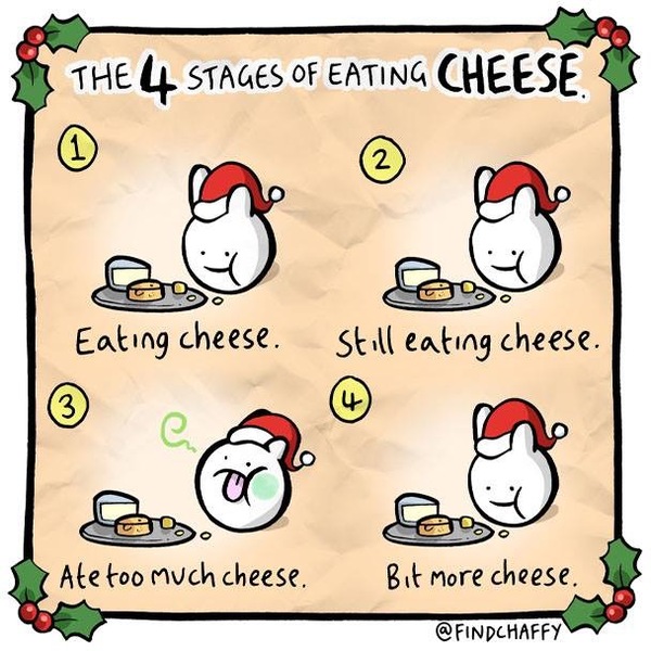 to want rid of all this leftover cheese...?