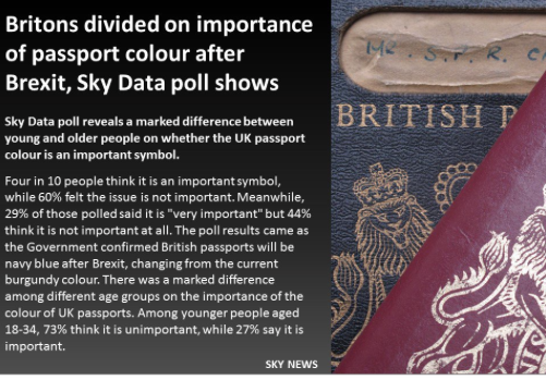 Does anyone actually care about blue passports?