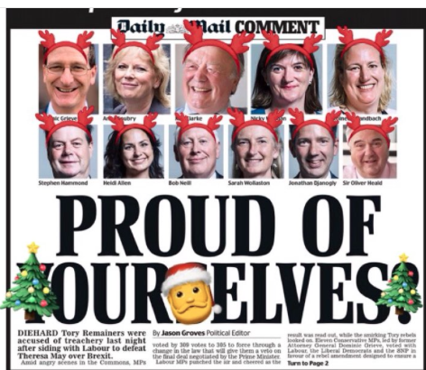 Westministenders: Rebel Rebel Your Brexit is a Mess.