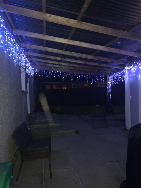 Warm Icicle Lights