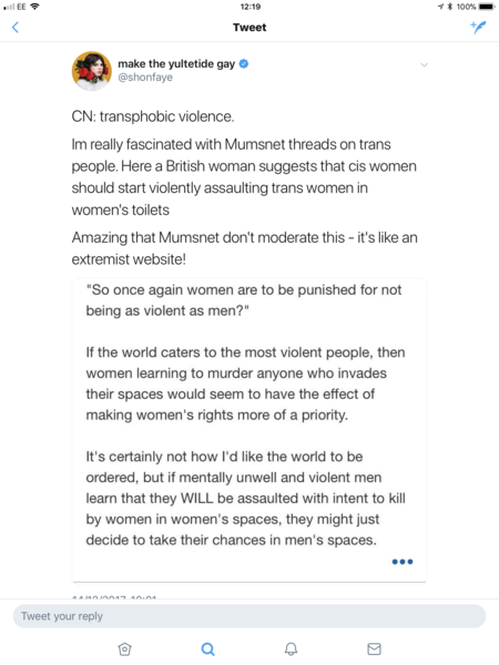 a letter to the woman who called me a terf